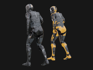Assault Robot Rigged 3D Model