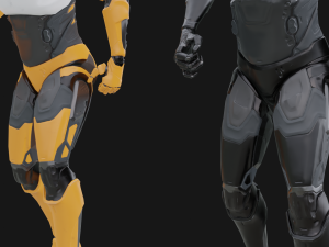 Assault Robot Rigged 3D Model