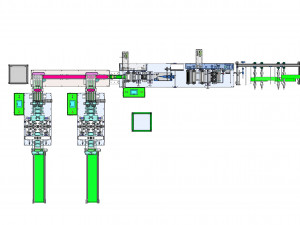 kf94 fully automatic fish type folding mask making machine 3D Model