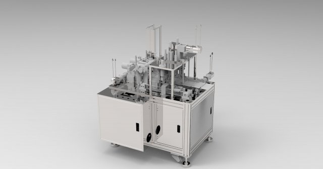 high speed mask earloop welding machine all servo motor 3D Model .c4d .max .obj .3ds .fbx .stl .blend 