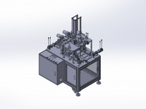 high speed mask earloop welding machine all servo motor 3D Model