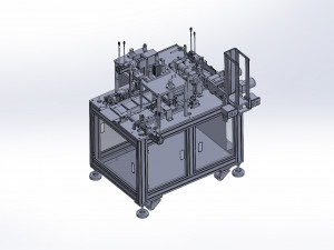 high speed mask earloop welding machine all servo motor 3D Model