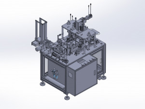 high speed mask earloop welding machine all servo motor 3D Model