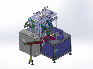 water wheel type earloop welding machine Model 3D