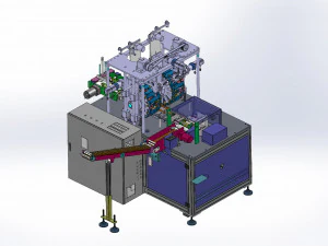 water wheel type earloop welding machine 3D Model