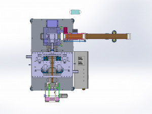 water wheel type earloop welding machine Model 3D