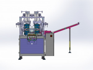 water wheel type earloop welding machine Model 3D