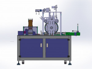 water wheel type earloop welding machine Model 3D