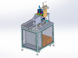 n95 mask semi earloop welding machine 3D Model