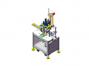 semi auto earloop welding machine 3D Model