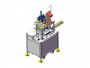 semi auto earloop welding machine Modelo 3D
