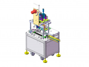 semi auto earloop welding machine Modelo 3D