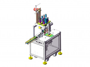 semi auto earloop welding machine Modelo 3D