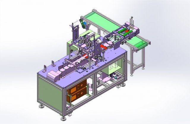 7 axis servo ear loop welding machine Modello 3D .c4d .max .obj .3ds .fbx .stl .blend 