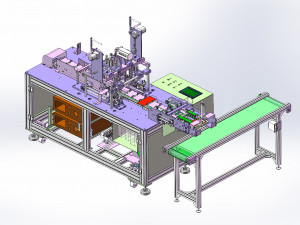 7 axis servo ear loop welding machine Modello 3D