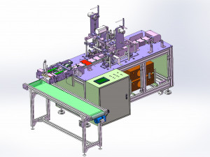 7 axis servo ear loop welding machine Modello 3D
