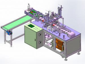 7 axis servo ear loop welding machine Modello 3D