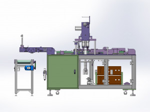7 axis servo ear loop welding machine Modello 3D