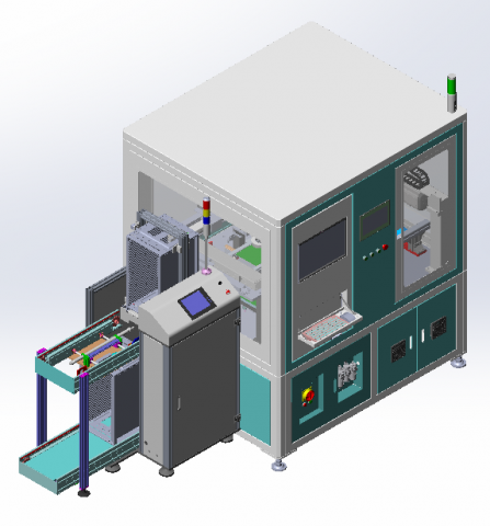 auto pcb board loder inspection machine 3D Model .c4d .max .obj .3ds .fbx .stl .blend 