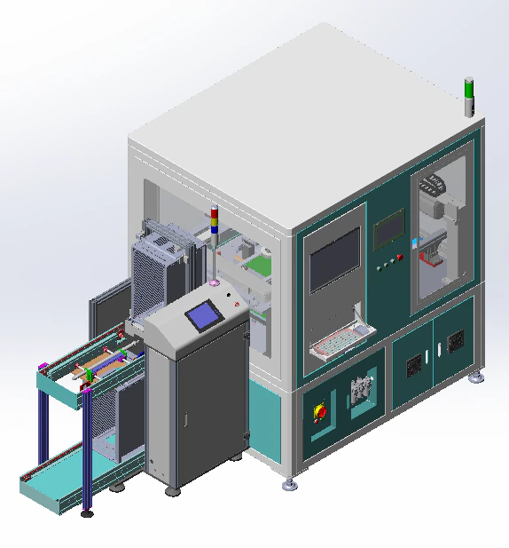 auto pcb board loder inspection machine 3D Model .c4d .max .obj .3ds .fbx .stl .blend 