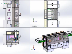 highly complete detailed and complex dispenser equipment s 3D Model