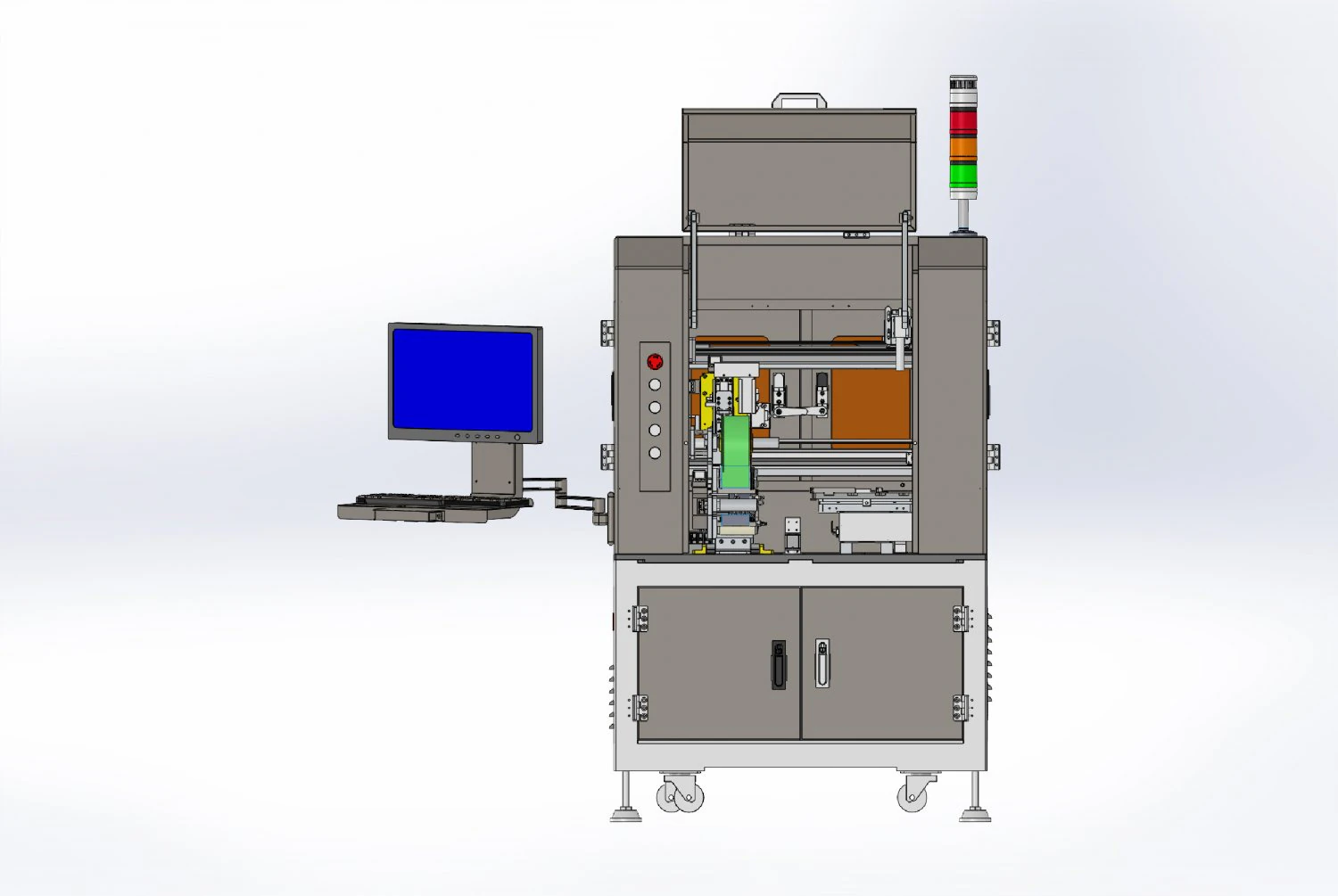 automatic peel film machine s 3D Model .c4d .max .obj .3ds .fbx .stl .blend 