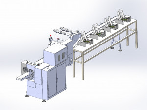 card mask auto packing machine 3D Модель