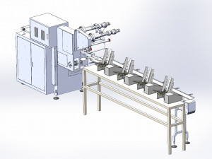 card mask auto packing machine 3D Модель