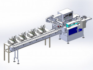 card mask auto packing machine 3D Модель
