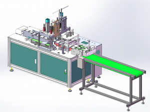 9 axis servo ear loop welding machine Modèle 3D