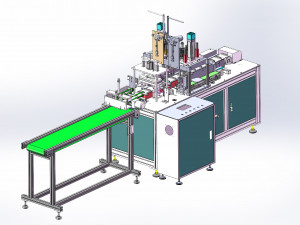 9 axis servo ear loop welding machine Modèle 3D