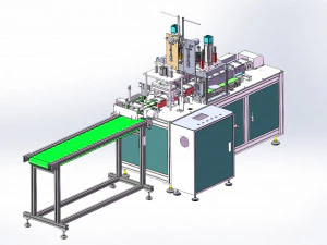 9 axis servo ear loop welding machine 3D Model