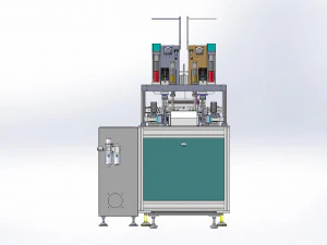 9 axis servo ear loop welding machine 3D Model