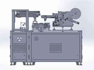6 location fitting machines production auto-loading chapter 6 circulating film labeling machine 3d Modelo 3D