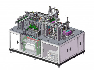 mobile box packaging fully automatic heat shrink packaging machine s 3D Model
