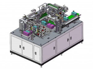 mobile box packaging fully automatic heat shrink packaging machine s 3D Model