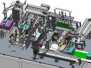 mobile box packaging fully automatic heat shrink packaging machine s 3D Model
