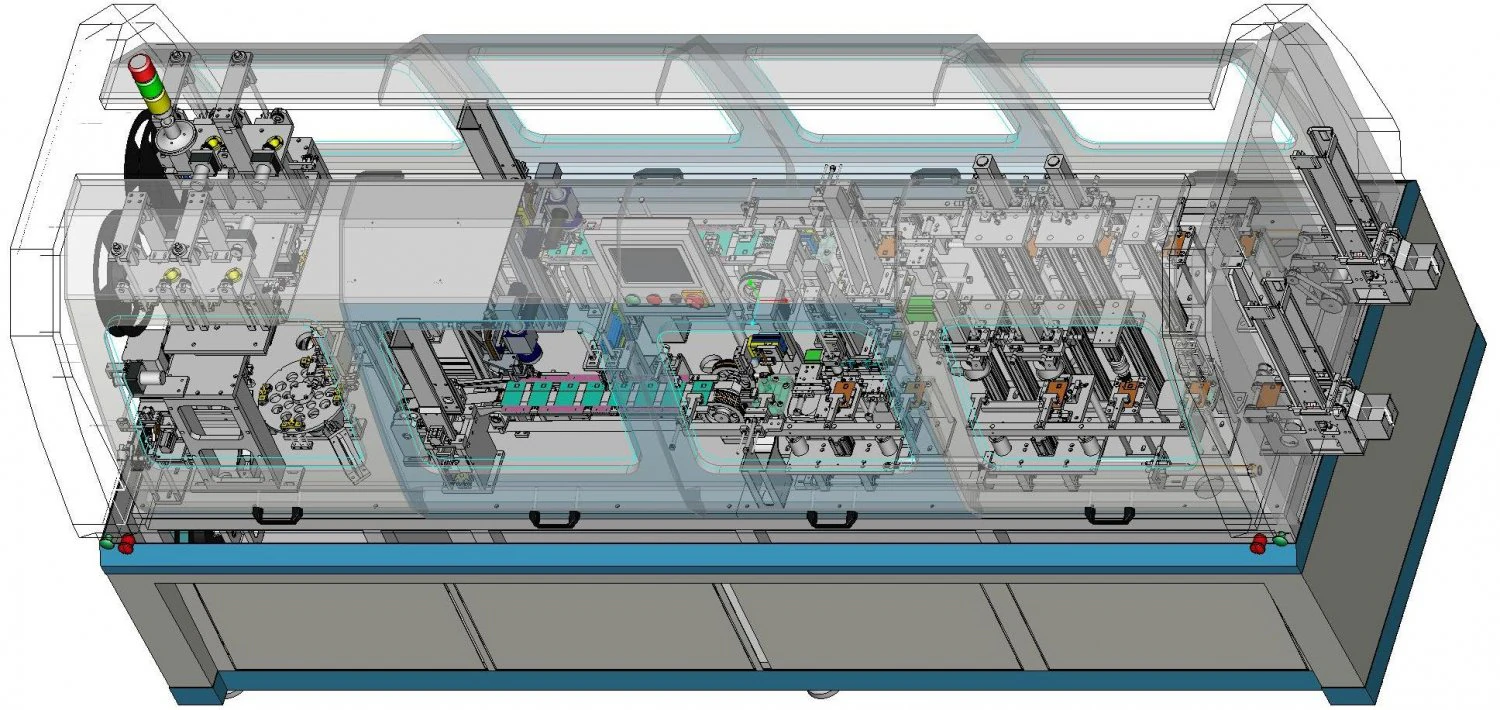laser welding line composite card dual interface bank card production equipment 3D Model .c4d .max .obj .3ds .fbx .stl .blend