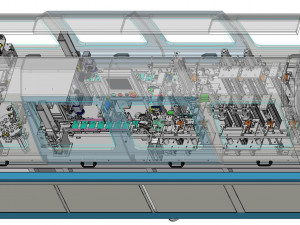 laser welding line composite card dual interface bank card production equipment 3D Model