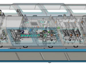 linea di saldatura laser scheda composita apparecchiature per la produzione di carte bancarie a doppia interfaccia Modello 3D