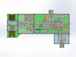 tray auto-loading and lower-limit implantation automation uv dispensing and ccd inspection Modelo 3D
