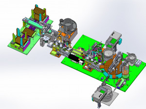 tray auto-loading and lower-limit implantation automation uv dispensing and ccd inspection Modelo 3D