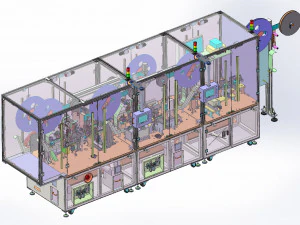 a per macchine di assemblaggio automatizzate automatizzate ad alta efficienza e USB complesse Modello 3D