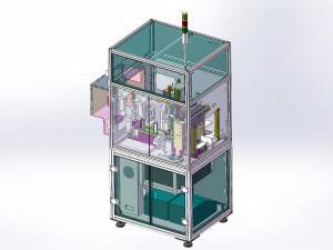 pcba board automatic locking screw machine 3D Model