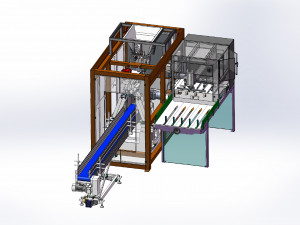 3d drawings bom list for fully automated pocket packing machines 3D Model