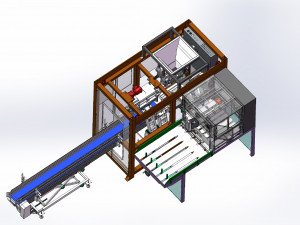 3d drawings bom list for fully automated pocket packing machines 3D Model