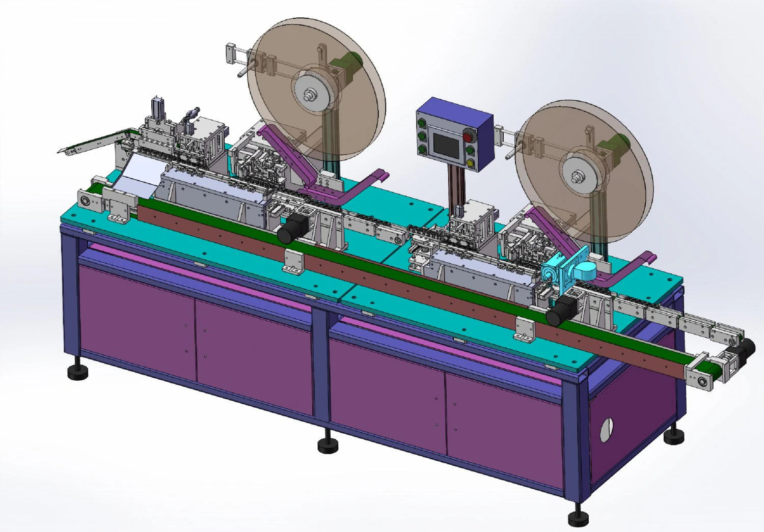 of tf card automated packaging pinning machine 3D Model .c4d .max .obj .3ds .fbx .stl .blend 