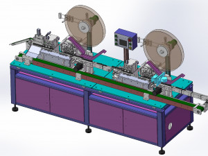 of tf card automated packaging pinning machine 3D Model