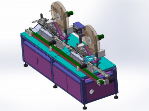 of tf card automated packaging pinning machine 3D Model