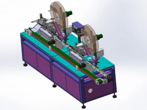 of tf card automated packaging pinning machine 3D Model